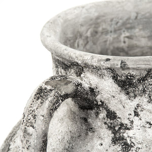 Zentique Distressed Grey Large Vase - Rustic Terracotta Home Accent For Elegance & Style In Any Space Distressed Grey Terracotta 14a128