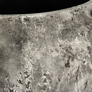 Zentique Distressed Grey Large Vase - Rustic Terracotta Decor For Modern Elegance In Any Room Setting Distressed Grey Terracotta 14a129l