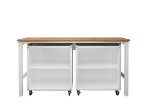 Manhattan Comfort Fortress Modern Garage Set White 14GMC-WH