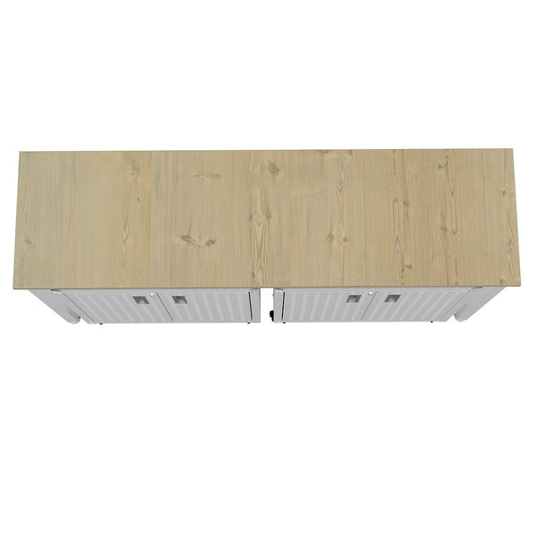 Manhattan Comfort Fortress Modern Garage Set White 14GMC-WH