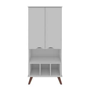 Manhattan Comfort Hampton Mid-Century Modern Cabinet White 14PMC1