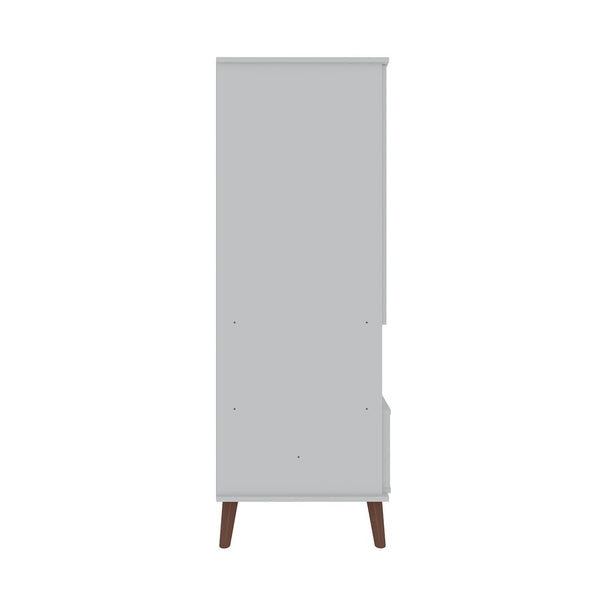 Manhattan Comfort Hampton Mid-Century Modern Cabinet White 14PMC1