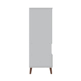 Manhattan Comfort Hampton Mid-Century Modern Cabinet White 14PMC1