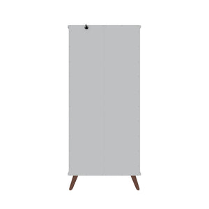 Manhattan Comfort Hampton Mid-Century Modern Cabinet White 14PMC1