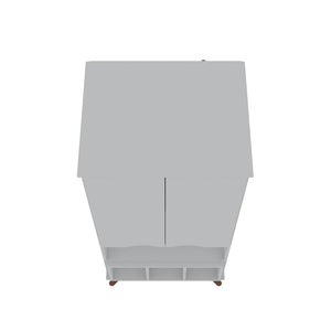 Manhattan Comfort Hampton Mid-Century Modern Cabinet White 14PMC1