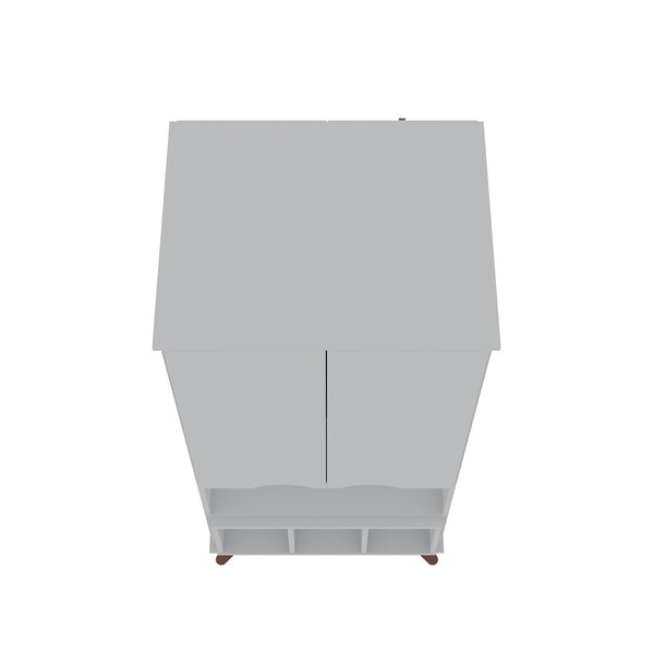 Manhattan Comfort Hampton Mid-Century Modern Cabinet White 14PMC1