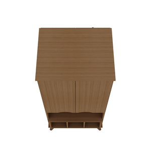 Manhattan Comfort Hampton Mid-Century Modern Cabinet Maple Cream 14PMC5