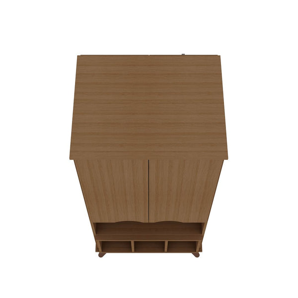 Manhattan Comfort Hampton Mid-Century Modern Cabinet Maple Cream 14PMC5