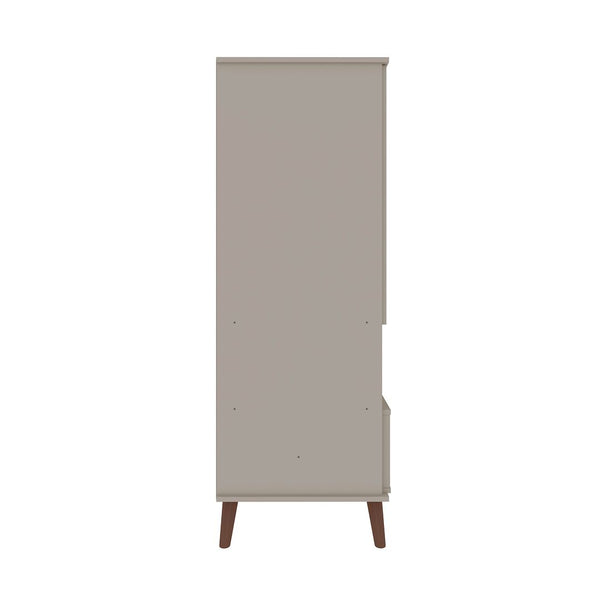 Manhattan Comfort Hampton Mid-Century Modern Cabinet Off White 14PMC6