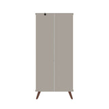 Manhattan Comfort Hampton Mid-Century Modern Cabinet Off White 14PMC6