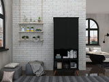 Manhattan Comfort Hampton Mid-Century Modern Cabinet Black 14PMC70