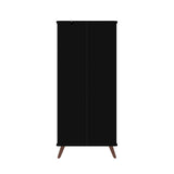 Manhattan Comfort Hampton Mid-Century Modern Cabinet Black 14PMC70