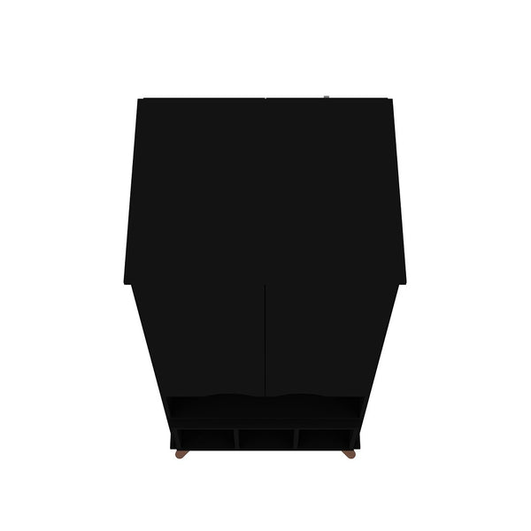 Manhattan Comfort Hampton Mid-Century Modern Cabinet Black 14PMC70