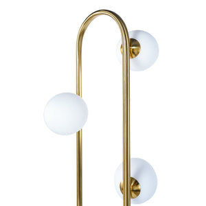 English Elm Ashcroft Furniture - Modern Floor Lamp - Artema Tall Corner Lamp With White Shade For Stylish Living Room & Office Lighting B183P315093