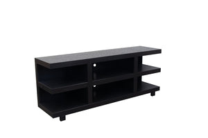 English Elm Laurel Rustic Modern 64" TV Stand for TVs up to 70" — Oak Solids & Veneers, Open Shelves, No Assembly B108P292263