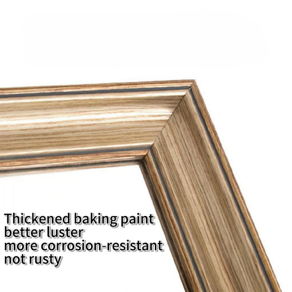 English Elm 32*70inch full-body mirror with faux wood frame, shatterproof backing, versatile mounting for home and store W2709P242465