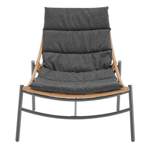 English Elm Sunset 3-Piece Conversation Set with Removable Zippered Cushions, Waterproof UV Fabric, Rust‑Resist Grey B365P397649