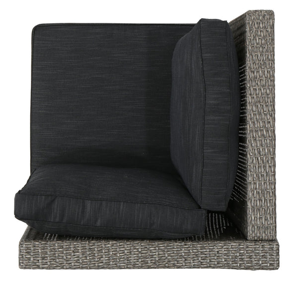 English Elm Christopher Knight Home® - Tahiti Corner Sofa Set With Table - Stylish Brown Outdoor Seating, Weather-Resistant & Comfortable 60125.00SETMBK