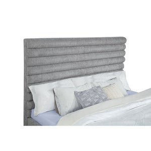 English Elm Fandango Boucle Eastern King Bed with Channel Tufted Headboard for Modern Bedrooms B062S01632