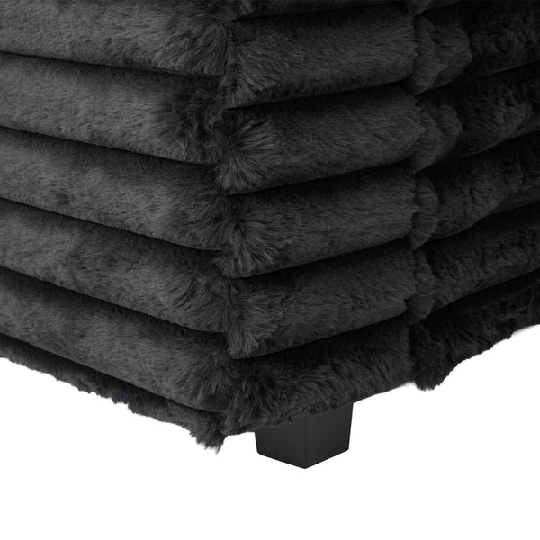 English Elm Oversized Double Chaise Lounge Sofa - Cloud Couch With Usb Ports, Cup Holders & Plush Pillows For Comfort N719S002110B-GIGA