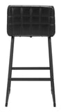 Pago Barstool - Set of 2 Black 110069 Zuo Modern