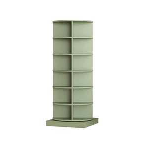English Elm Green 360° Rotating Shoe Cabinet - 6 Layers For 24 Pairs, Space-Saving Design For Organized Storage W1320P191821
