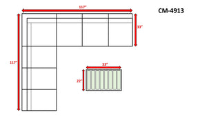 English Elm Fully Assembled 8-Piece Wicker Patio Seating Set With Plush Cushions For Outdoor Comfort & Style B120S00124