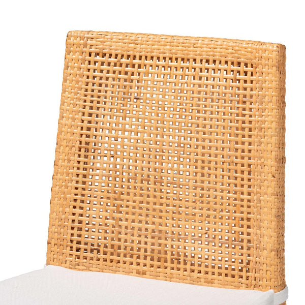 English Elm Modern Handcrafted Seagrass Woven Mahogany Counter Stool for Kitchen Island B2750P467793