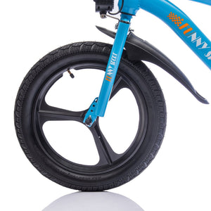 English Elm 24v Kids Electric Dirt Bike 300w Motor 16in Pneumatic Tires Adjustable Seat Ages 5 to 12 Blue W1578P335445