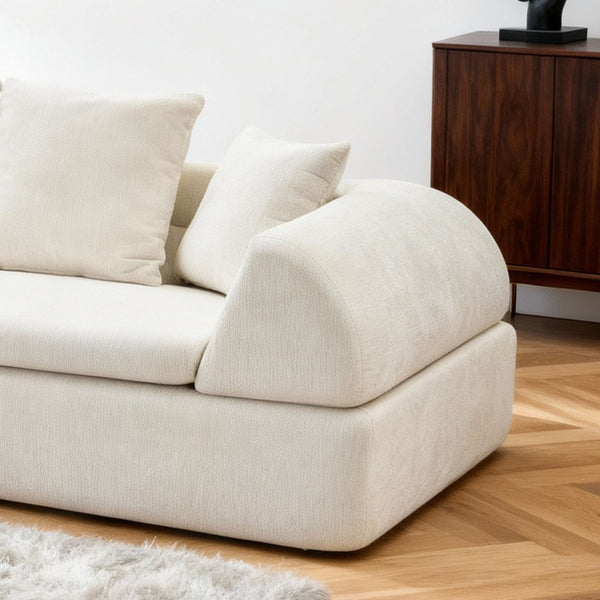 English Elm Cloud Modular Sectional with Ottoman Sink-in Cushions for Relaxed Living Spaces W3728S00006