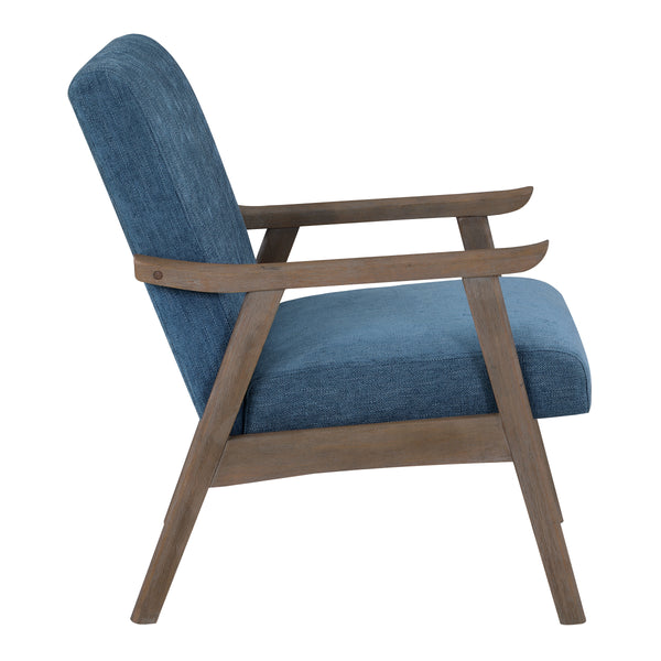 OSP Home Furnishings Weldon Armchair Navy