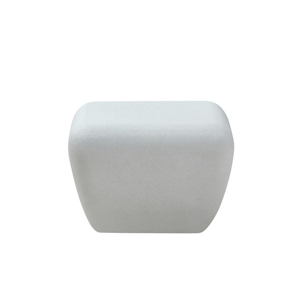 English Elm Modern Travertine Textured Fiberglass Accent Table for Minimalist Living Spaces W2085P399100