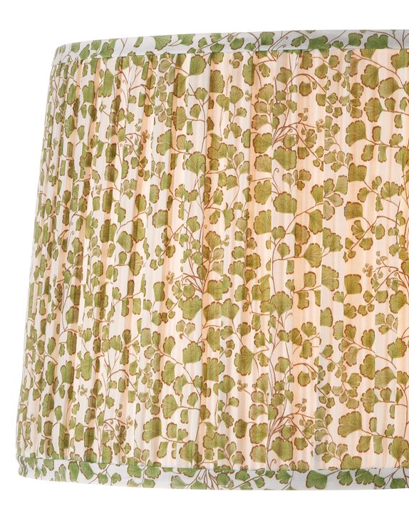 Currey & Company Maiden Tapered Lamp Shade - Ginkgo-inspired Pleated Design For A Chic And Stylish Home Decor Upgrade Green Cotton 0900-6001-currey-company