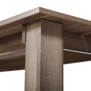 English Elm Dining Brown Multifunctional Dining Table 55.1"x25.4" Sturdy PB & MDF Board Desk for Living Room Durable Design W2181P357571