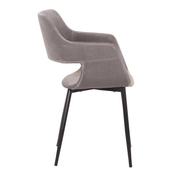 English Elm Ariana Mid-century Upholstered Accent Chair with Open Back for Dining or Bedroom B2736P464869