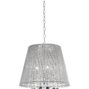 English Elm 19" Tall Ceiling Lamp "Dreamer" - Modern Chrome Design With Crystal Accents For Elegant Interiors B072116224