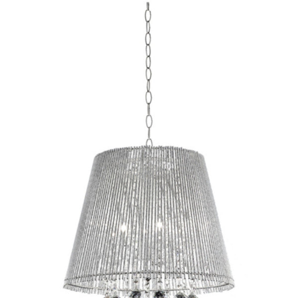 English Elm 19" Tall Ceiling Lamp "Dreamer" - Modern Chrome Design With Crystal Accents For Elegant Interiors B072116224