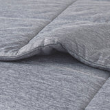 Urban Habitat Comfort Cool Jersey Knit Casual Oversized Down Alternative Comforter UH10-2502 Grey