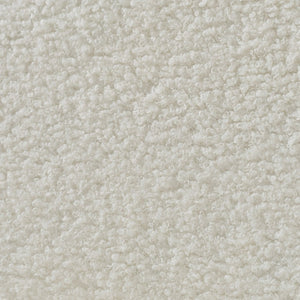 English Elm 78 Inch Teddy Velvet Three Seat Sofa Solid Wood Frame Plush Cushions for Living Room Off White W2564S00127