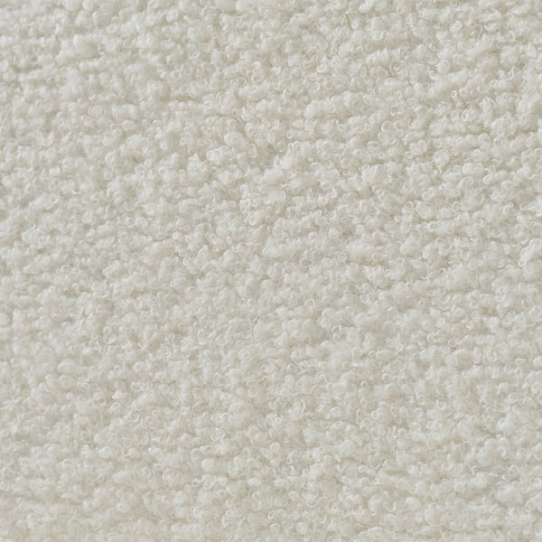 English Elm 78 Inch Teddy Velvet Three Seat Sofa Solid Wood Frame Plush Cushions for Living Room Off White W2564S00127