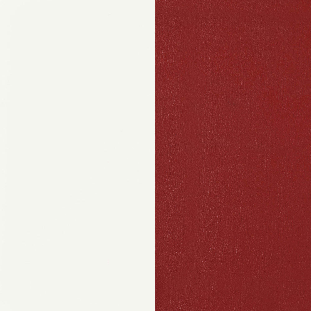 English Elm Midge Retro 5-Piece Oval Dining Set - Stylish White Table & Colorful Upholstered Chairs For Comfort B062S01316