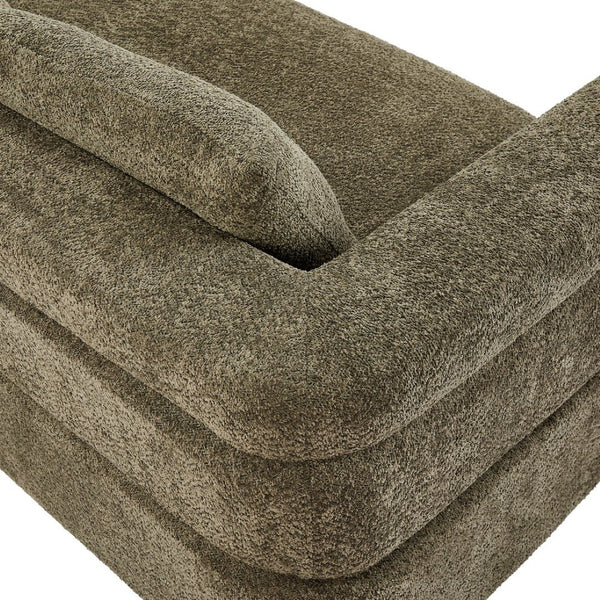 English Elm 106" L-shaped Sectional Sofa Modular Chaise Lounge Neutral Fabric Living Room Olive Green N771P396321L_N771P396322L