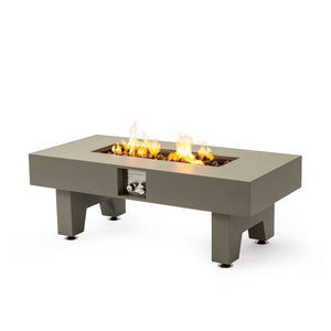 English Elm 42_Inch Iron Fire Pit Table - Stylish Outdoor Heating With 50,000 Btu, Propane Efficiency & Glass Stones W3131P277177