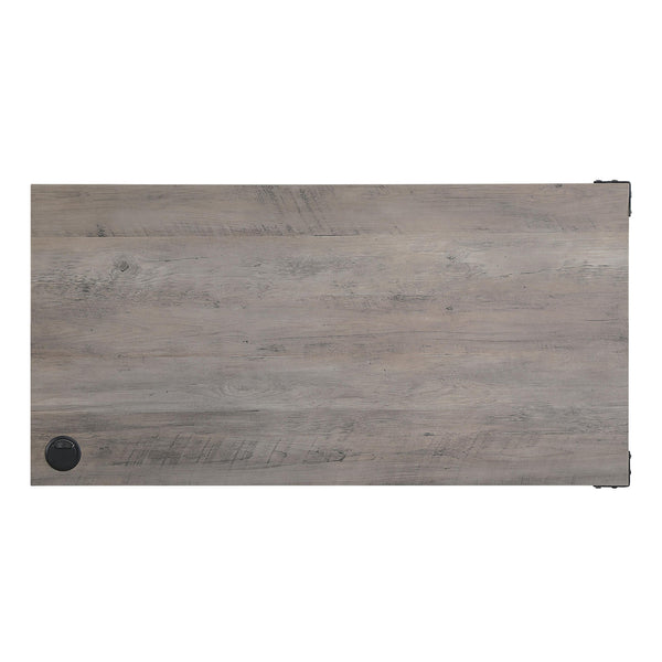 English Elm L-Shape Industrial Writing Desk with Side Cabinet and Sliding Doors for Organized Workstation and Cable Management Black,Grey B016P317517