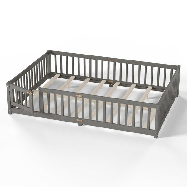 English Elm Twin Xl White Iron Loft Bed with Guardrails and Ladder for Dorm or Teen Room W1580P433579