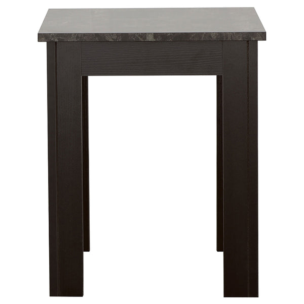 English Elm Pola Modern 3-Piece Faux Marble Top Coffee & End Table Set — Sleek Grey Tops, Sturdy Square Legs B062P331089