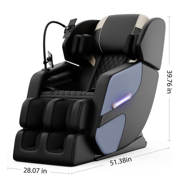 English Elm Massage Chair Recliner - Zero Gravity Full Body Air Pressure System For Ultimate Relaxation & Comfort W1875P224693
