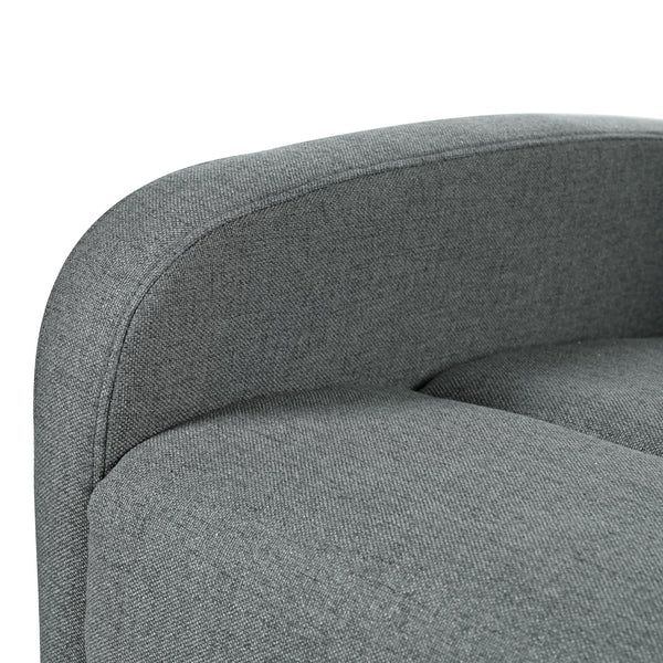 English Elm Christopher Knight Home® - Modern Recliner Plush Manual Recliner Chair with Ergonomic Support, 3-Position Backrest, Durable Fabric Comfort Charcoal N763P256491E
