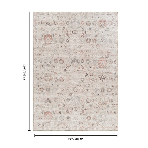 English Elm Majestic Traditional Polyester Area Rug with Stain Resistant Pile for Living Rooms B186P428849