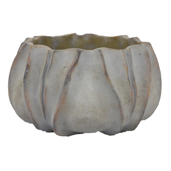 English Elm Kier Antique Gray Terracotta Planter Weathered Rustic Indoor Outdoor Patio Decor B056P417091